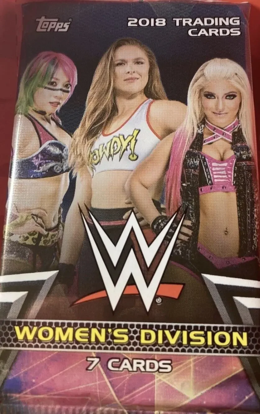 2018 Topps Women's Division WWE (1) Pack possible Ronda Rousey, Asuka RC